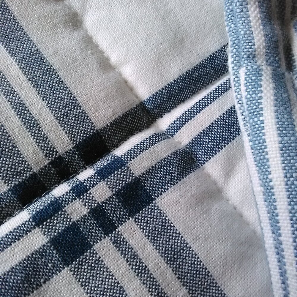 NWT HEARTH & HAND with Magnolia 2pc Plaid and Stripe Potholder Set - Picture 9 of 11